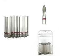 50pcs Nail Cutter Drill Bit Spherical Nail Drill Bits Nail File Bits for Gel Nails Cuticles Manicure Dead Skin Removal Nail Polishing Grinding Head Accessory (Model 9)