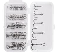 50pcs/Pack Sharp Redondo Curva Para Cebo Cebo Pescador De Agua Salada