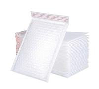 50Pcs Padded Envelope Mailers, Waterproof Bubble Padded Envelopes, 25X16CM Shockproof Envelope ( White )