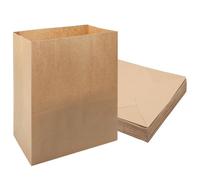 50pcs PapiertüTen Groß, 33 x 24 x 14 cm braunPapiertüTen PapiertüTen BraunBrottüTen Kraftpapier TüTen Kann zum Aufbewahrung von Süßigkeiten, Nüssen, Brot, Gemüse usw. verwendet werden