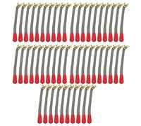 50Pcs Piano Tuning Rope Repair Parts | Metal Lock & Non - Deformable Leather | Replacement Parts for Piano Hammer Head Reset | Musical Instrument Accessories (Green)