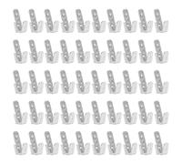 50Pcs Piggyback Spade Connectors, 3 Way Adapter Dual Male to Single Female Brass Quick Splice Spade Terminal Connectors Piggyback Crimp Terminals Assortment Kit (Silver)