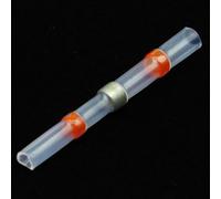 50pcs Seal Heat Shrink Butt Wire Connectors Terminals AWG22-18 Red Solder Sleeve Waterproof