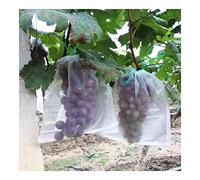 50pcs / Set De Jardín De Plantas De Frutas Proteger con Cordón Bolsa De Malla, Vegetales Insertar Protección Bolsas De Crecimiento, Agrícolas Control De Plagas De Malla De Nylon (Size : 25X15CM)