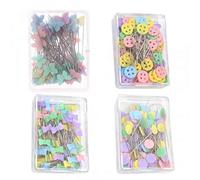 50pcs / Set Remiendo Botones Botón De del -Nudo Pernos De La Cabeza De Bricolaje Acolchar Herramienta Accesorios De Costura (Estilo Azar)