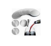 50pcs Silver Wine Pourer Discs Drip-proof Drop Drip Stop Pouring Pour Spout Pour Wine Thin