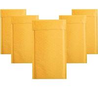 50PCS Sobres de burbujas de papel Kraft Sobres acolchados Sobres de envío autosellados Bolsa de embalaje de envío Bolsas de almacenamiento de mensajería-Amarillo-15 * 18cm