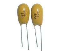 50pcs Tantalum capacitor 22uF 50V 226 50V22uF DIP Radial Capacitance Meters