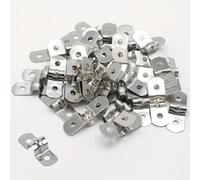 50pcs Tubo M5 de Orificio con Soporte de U de Acero Inoxidable 304 Clip Rígido para Tubos Clip de Tensión para Tubos de 13/64 Pulgadas de Diámetro, Mangueras, Cables y Alambres