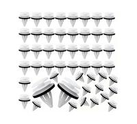 50pcs Universal Car Retainer Clips Plastic Rivets for Auto Doors Panels Trim Fastener