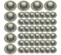 50PCS Waterproof Roof Screw Caps - Metal Garden Roofing Fastener Cover Set, Protective Sealing | For Home Garage Carport Shed Workshop Barn Pergola Fence Yard Use, Roofing Screw Caps, Metal Fastener