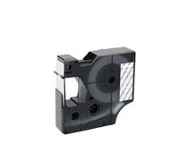 50PK 45013 Cintas de etiquetas 12 mm Negro sobre blanco, Compatible con Dymo D1 Compatible impresora LabelManager 160 280 220P(White on Clear)