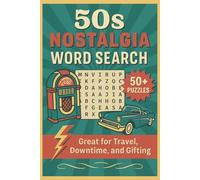 50s Nostalgia Word Search Puzzle Book: Word Searches with Easy to Read Print about 50s Nostalgia, Retro, Vintage and More | 6x9 inches, 110 pages | ... … Gift for Vacations, Holidays and Free Time