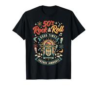 50s Retro 1950s Rockabilly Sock Hop Vintage Nostalgia Camiseta