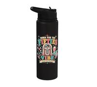 50s Retro 1950s Rockabilly Sock Hop Vintage Nostalgia Stainless Steel Insulated Water Bottle