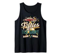 50s Retro Vintage Fifties Rock and Roll Sock Hop Nostalgia Camiseta sin Mangas