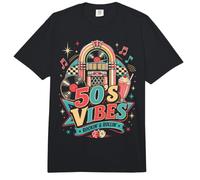 50s Retro Vintage Fifties Rock and Roll Sock Hop Nostalgia Comfort Colors Adult Heavyweight T-Shirt