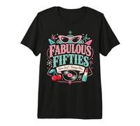 50s Retro Vintage Rockabilly Pinup Women Americana Style Camiseta Premium