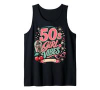 50s Retro Vintage Rockabilly Pinup Women Americana Style Camiseta sin Mangas