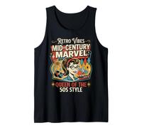 50s Retro Vintage Rockabilly Pinup Women Americana Style Camiseta sin Mangas