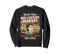 50s Retro Vintage Rockabilly Pinup Women Americana Style Sudadera