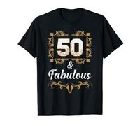 50th Birthday 50 And Fabulous Tees Mujer 1972 Vintage Camiseta