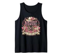 50th Birthday Cowgirl 50 Year Old Country Western Girl Women Camiseta sin Mangas