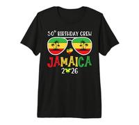 50th Birthday Crew Jamaica 2026 50 Years Old Bday Party Trip Camiseta Premium