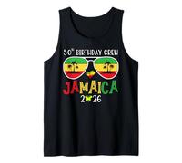 50th Birthday Crew Jamaica 2026 50 Years Old Bday Party Trip Camiseta sin Mangas