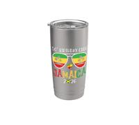 50th Birthday Crew Jamaica 2026 50 Years Old Bday Party Trip Vaso térmico de acero inoxidable de doble pared