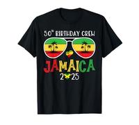 50th Birthday Crew Jamaica Trip 2025 50 Years Old Bday Party Camiseta