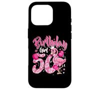 50th Birthday Gift Flamingo Fan 50 Year Old Girls 50th Bday Carcasa para iPhone 16 Pro
