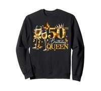50th Birthday Queen 50 and Fabulous 50 Years Old Women Girls Sudadera