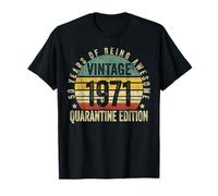50th Birthday Retro Limited Edition 1971 Quarantine Birthday Camiseta