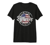 50th Birthday Vintage 1976 US Flag 50 Year Old Born In 1976 Camiseta Premium