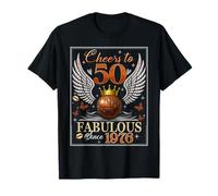 50th Birthday Women Cheers to 50 Years Fabulous Since 1976 Camiseta