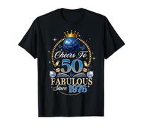50th Birthday Women Cheers to 50 Years Fabulous Since 1976 Camiseta