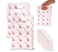 50uds Bolsas de Regalo para la Concienciación Sobre Salud Mamaria, Fiesta con Lazo Rosa Asas Suministros Sobre Los Problemas Mamarios Ideales para Eventos Benéficos Sobrevivientes y Mujeres