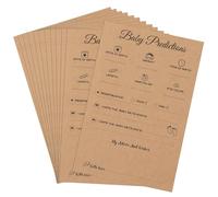 50uds Tarjetas Predicción y Consejos Baby Shower, Juego de Baby Shower Adivina la Fecha de Parto Características del Bebé Una Cara Baby Shower Game Consejos para Que Hagan Papá y Mamá