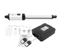 50W 24VDC Kit Motor Puerta Batiente 16mm/s 300Kg máx Abridor de Puertas Automatico con 2 Control Remoto Motor Puerta Corredera de Jardín