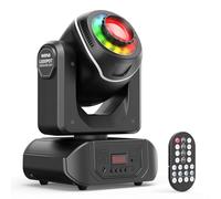 50W Cabeza Móvil Moving Head LED Luz de Escenario, RGBW Iluminación de escenario DMX512 Luces de Fiesta con mando a distancia para DJ Discoteca Bar Concierto Boda Escenario