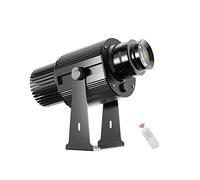 50W HD Logo GOBO Proyector Luz publicitaria con control remoto Logotipo personalizado gratuito para empresa, tienda, hotel, centro comercial, boda, fiestas (Negro,IP67)