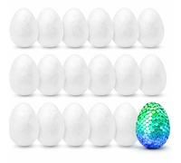 50x Huevos de poliestireno 6 cm - Huevos de plástico para Manualidades - Decoración para Pascua