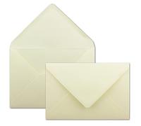 50x sobres - color: crema - DIN C5-100 g/m² - 16,2 x 22,9 cm - cola húmeda con solapa en punta - sobres de GUSTAV NEUSER