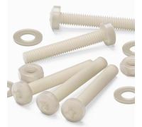 50x tornillos de cabeza troncocónica de nailon, tornillos de estrella de Plástico, M3 x 20mm, Tornillos, Tuercas, Arandelas