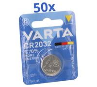 50x VARTA CR 2032 CR2032 Batería De Litio De Botón 3V 50 Piezas 1er Blister