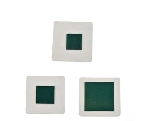 50x50mm Película Visualizador de Campo Magnético para Visualizar Campos Magnéticos Estáticos - Membrana de Detección Flexible Verde Oscuro para Educación, Contrato de Calidad (A)