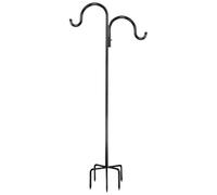 51.1in Metal Bird House Pole | Heavy Duty Sable Bird Feeder Hangers | Metal Shepherds Hooks | Garden Shepherds Hook | Bird Feeding Station Garden Accessories For Bird Feeders Flower Pots Plant