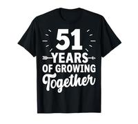 51 años creciendo juntos 51 aniversario de bodas Camiseta