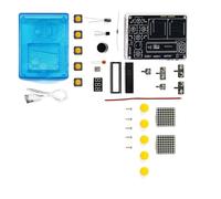 51 MCU: Juego de entrenamiento de soldadura electrónica: consola programable para niños y principiantes, kit de juego de componentes electrónicos
